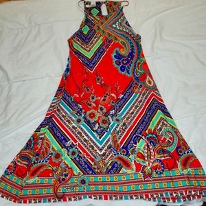 Multi colored sun dress size medium
